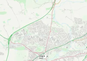 CV - Coventry Stampe: Warwick CV34 5 Map