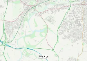 Warwick CV34 6 Map