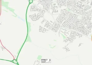 Warwick CV34 7 Map