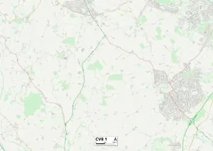Warwick CV8 1 Map