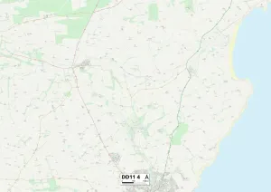 Stampa con cornice : Angus DD11 4 Map