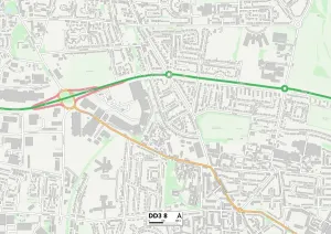 Dundee DD3 8 Map