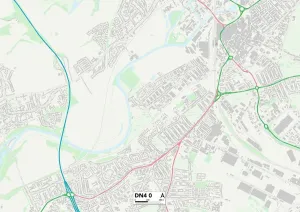 DN - Doncaster Stampe: Doncaster DN4 0 Mappa