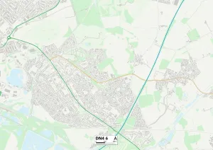 DN - Doncaster Stampe: Doncaster DN4 6 Mappa