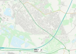 Doncaster DN4 7 Map
