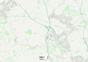 DN - Doncaster Stampe: Doncaster DN6 7 Mappa