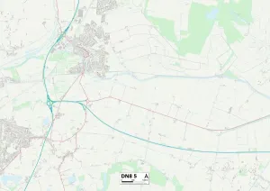 DN - Doncaster Stampe: Doncaster DN8 5 Mappa