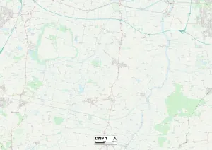 Stampa con cornice : Doncaster DN9 1 Mappa.