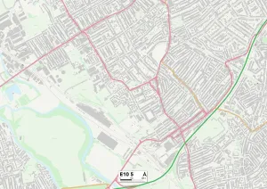 Stampa con cornice : Hackney E10 5 Map