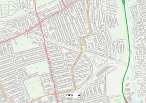Stampa con cornice : Newham E12 6 Map