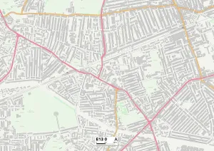 E - Londra E Stampe: Nuova E13 0 Mappa