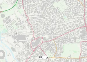 E - Londra E Stampe: Nuova E15 1 Mappa