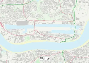 E - Londra E Stampe: Newham E16 2 Mappa