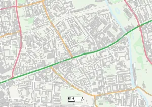 E - Londra E Stampe: Tower Hamlets E1 4 Mappa