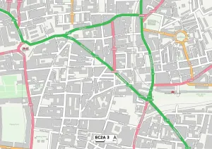 Stampa con cornice : Hackney EC2A 3 Map Stampa con cornice : Hackney EC2A 3 Map