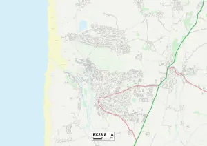 Cornovaglia EX23 8 Mappa