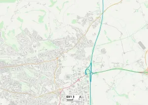Exeter EX1 3 Mappa