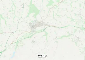 Exeter EX20 1 Map