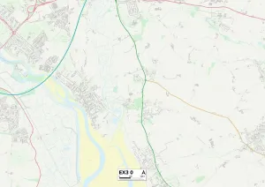 Exeter EX3 0 Mappa
