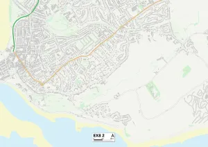 Exeter EX8 2 Mappa
