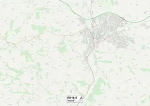 Mid Devon EX16 5 Map