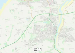 Stampa con cornice : Torridge EX39 3 Map