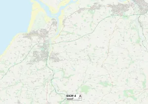 EX - Exeter Stampe: Torridge EX39 4 Map
