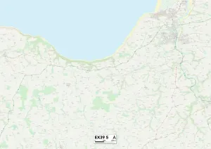 Stampa con cornice : Torridge EX39 5 Map