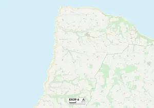 Stampa con cornice : Torridge EX39 6 Map
