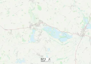 Cotswold GL7 4 Mappa