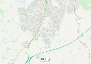 GL - Gloucester Stampe: Gloucester GL2 2 Mappa