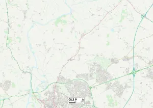GL - Gloucester Stampe: Gloucester GL2 9 Mappa