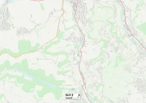 GL - Gloucester Stampe: Stroud GL5 5 Map