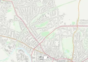 IP - Ipswich Stampe: Ipswich IP1 4 Map