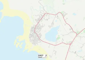 LL - Llandudno Stampe: Isola di Anglesey LL64 5 Mappa