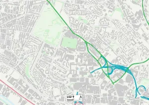 LS - Leeds Stampe: Leeds LS2 9 Map