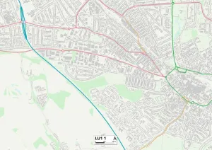 Luton LU1 1 Mappa