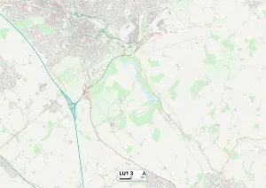 LU - Luton Stampe: Luton LU1 3 Mappa