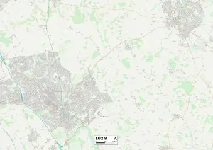LU - Luton Stampe: Luton LU2 8 Mappa