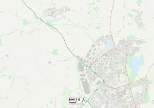 Stampa con cornice : Daventry NN11 8 Mappa Stampa con cornice : Daventry NN11 8 Mappa