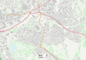 OL - Oldham Stampe: Oldham OL4 1 Mappa.