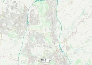 Chorley PR6 7 Map