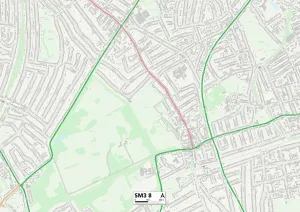 Sutton SM3 8 Mappa