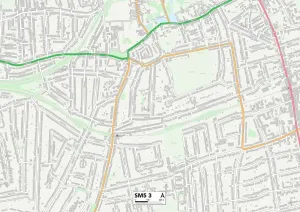 Sutton SM5 3 Mappa