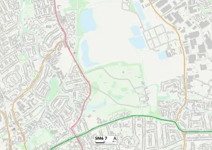 Sutton SM6 7 Mappa