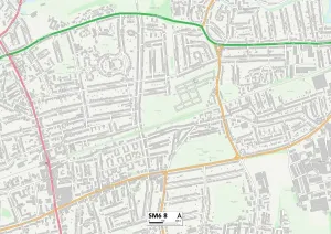 Sutton SM6 8 Mappa
