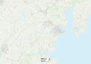 TR - Truro Stampe: Cornovaglia TR11 5 Mappa