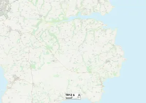 Cornovaglia TR12 6 Mappa