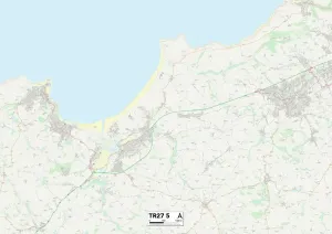TR - Truro Stampe: Cornovaglia TR27 5 Mappa