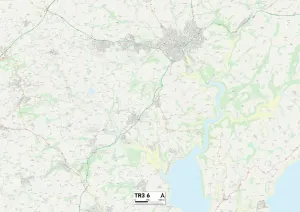 TR - Truro Stampe: Cornovaglia TR3 6 Mappa